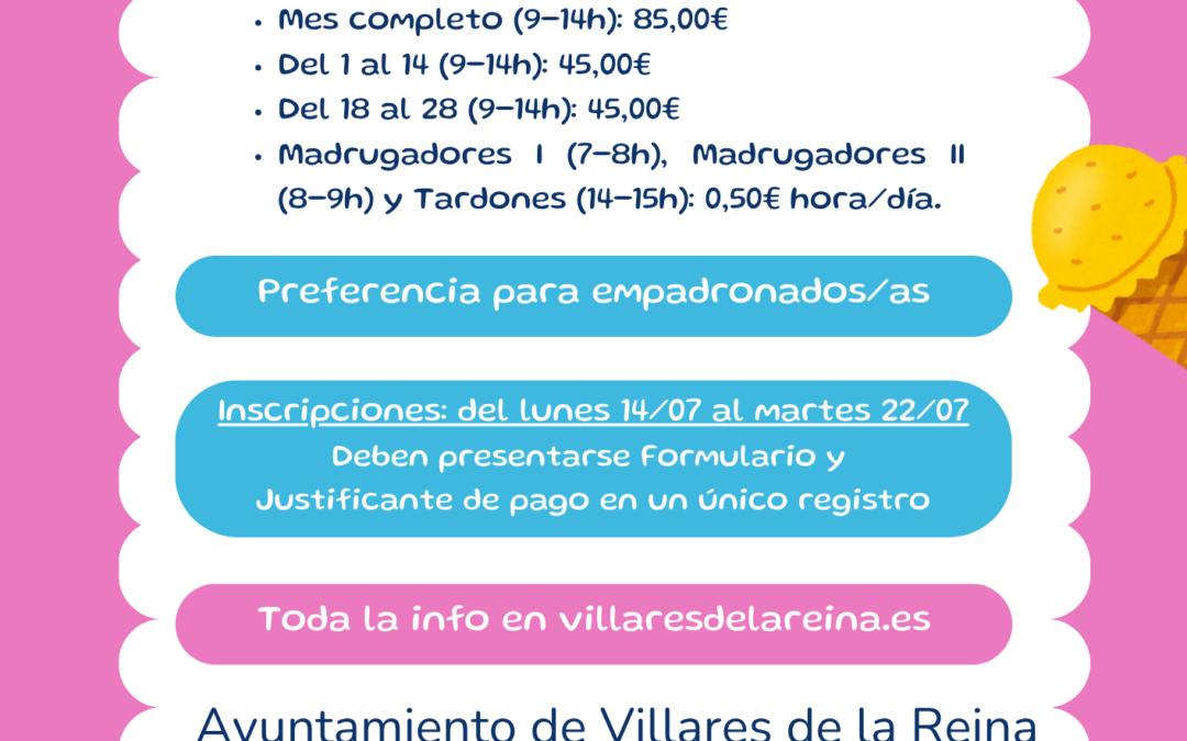 Abierto el plazo de inscripción en los campamentos de verano mes de agosto 2025